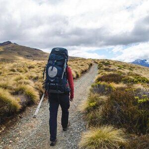 Osprey Aether 60 Men's Backpack - Blue and Gray